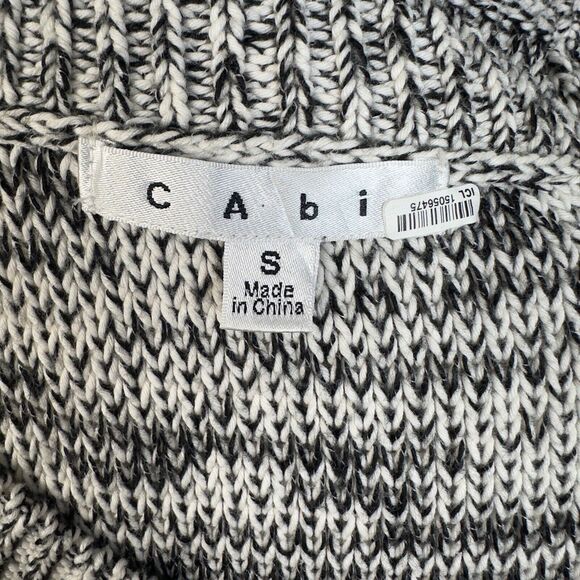 Cabi Blue White Marled 973 Short Sleeve Pullover Tunic Knit Sweater Size Small - Picture 8 of 10